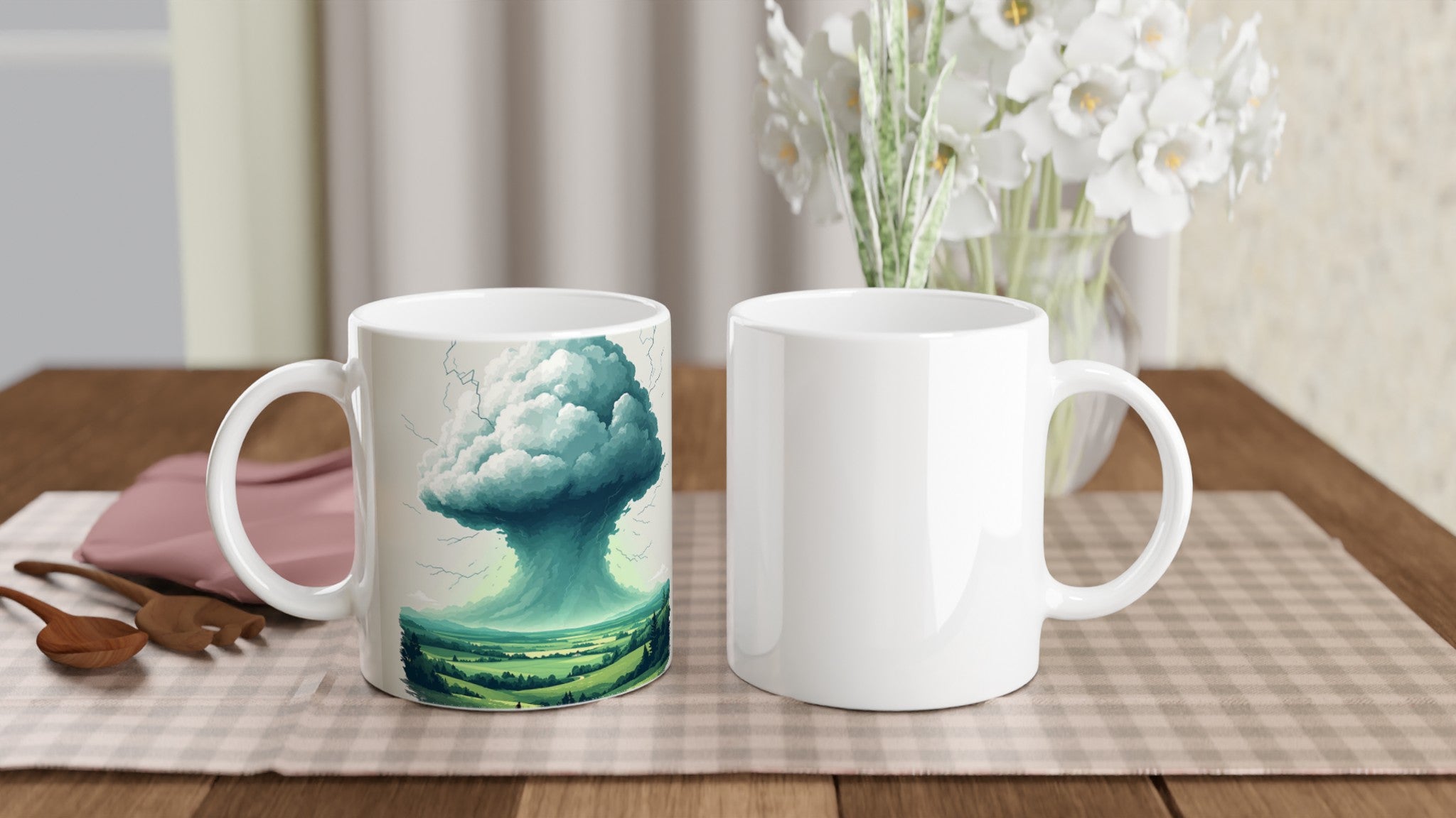 Thunderstorm Valley Mug — detail view | Wild Thread Co