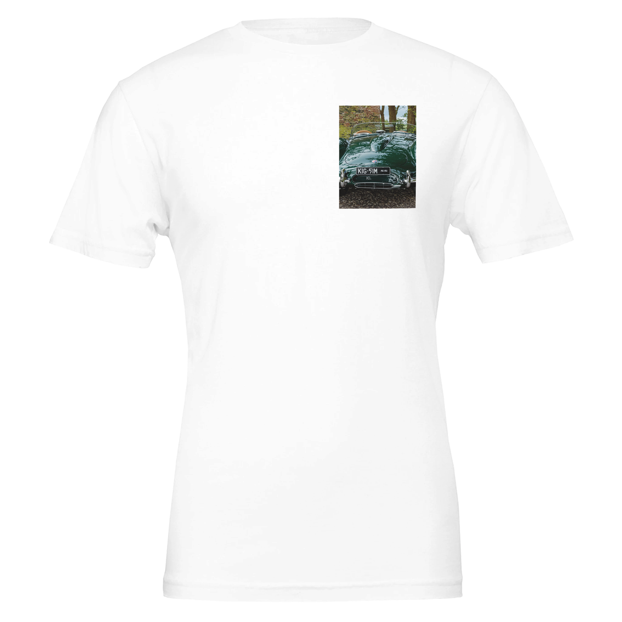 Jaguar Xkss UK Gift T-Shirt — detail view | Wild Thread Co