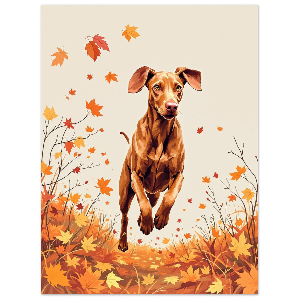 vizsla autumn Art Print Art Print — detail view | Wild Thread Co