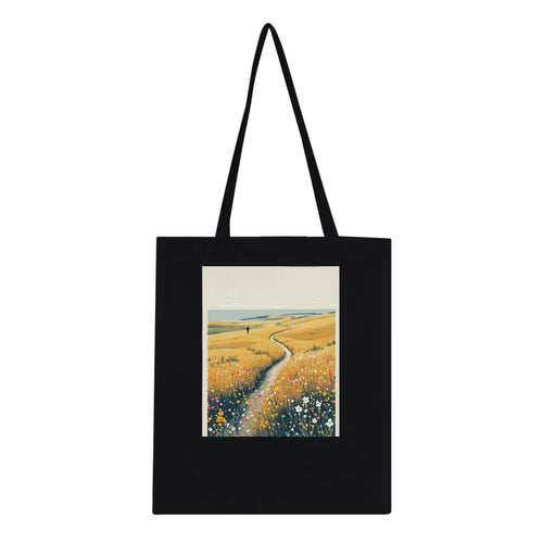 Chalk Downland South Downs Walker Tote Bag Cotton Shopper UK — Tote Bag | Wild Thread Co