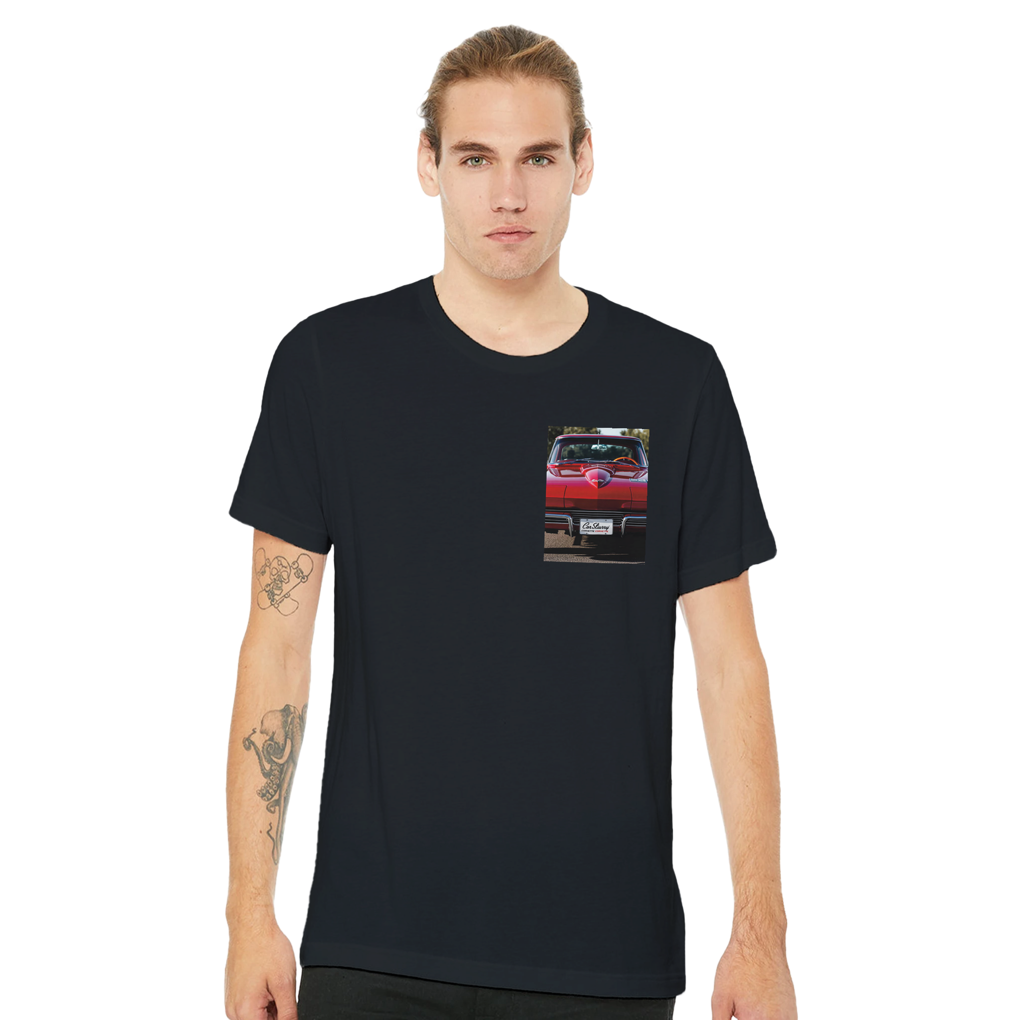 Corvette Stingray 63 UK Gift T-Shirt — detail view | Wild Thread Co