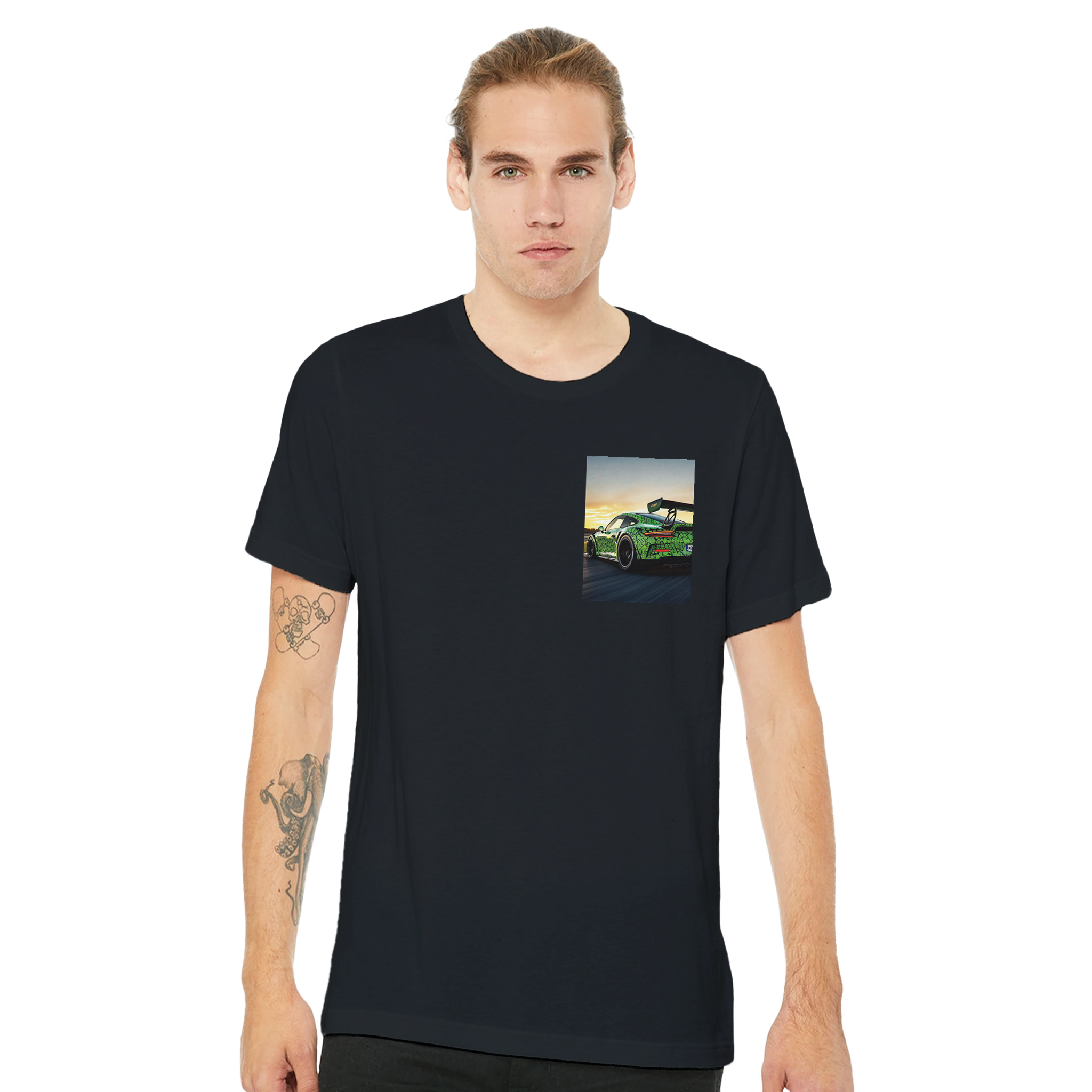Porsche 911 Gt3 Rs UK Gift T-Shirt — detail view | Wild Thread Co