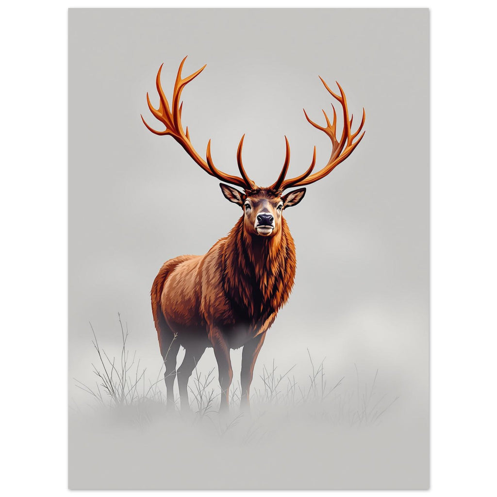 deer stag antlers Art Print Poster Wall Art UK — Art Print | Wild Thread Co