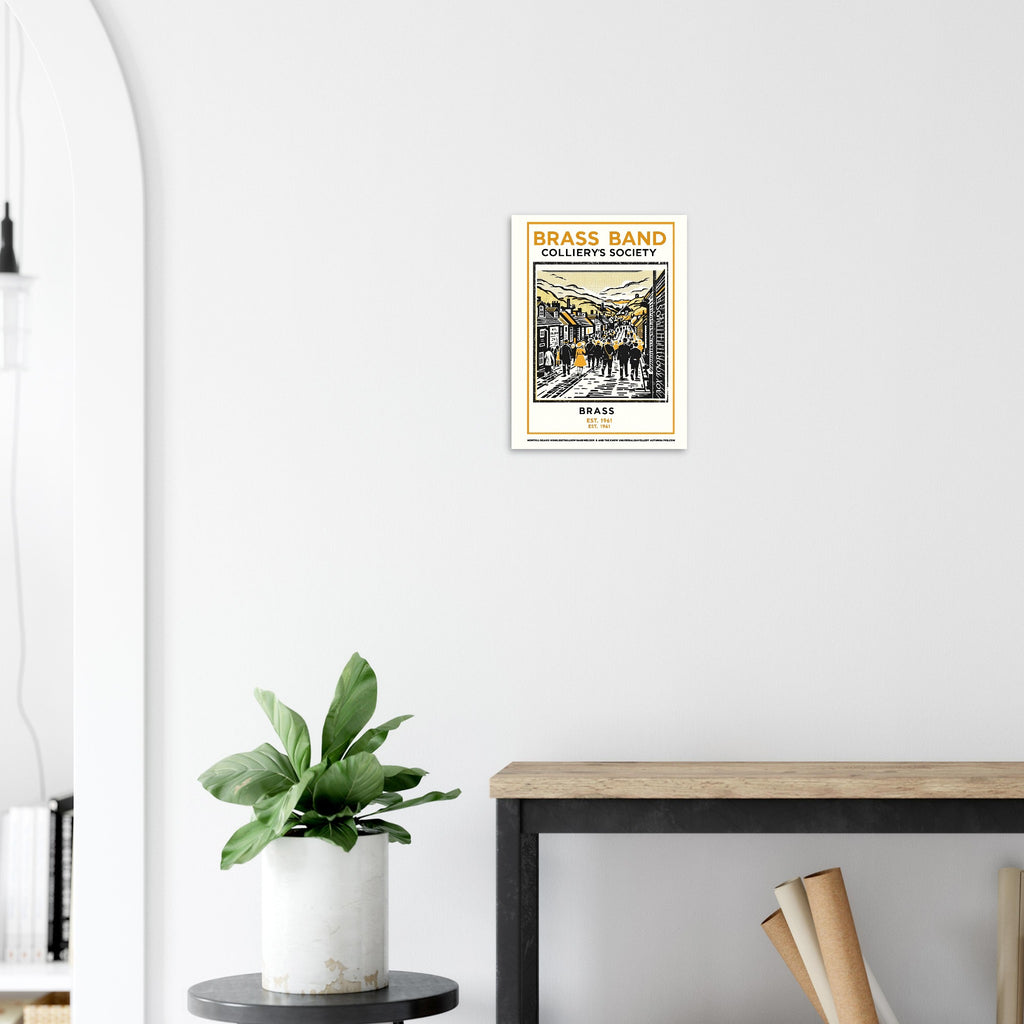 Brass Band Vintage Travel Poster — Art Print | Wild Thread Co