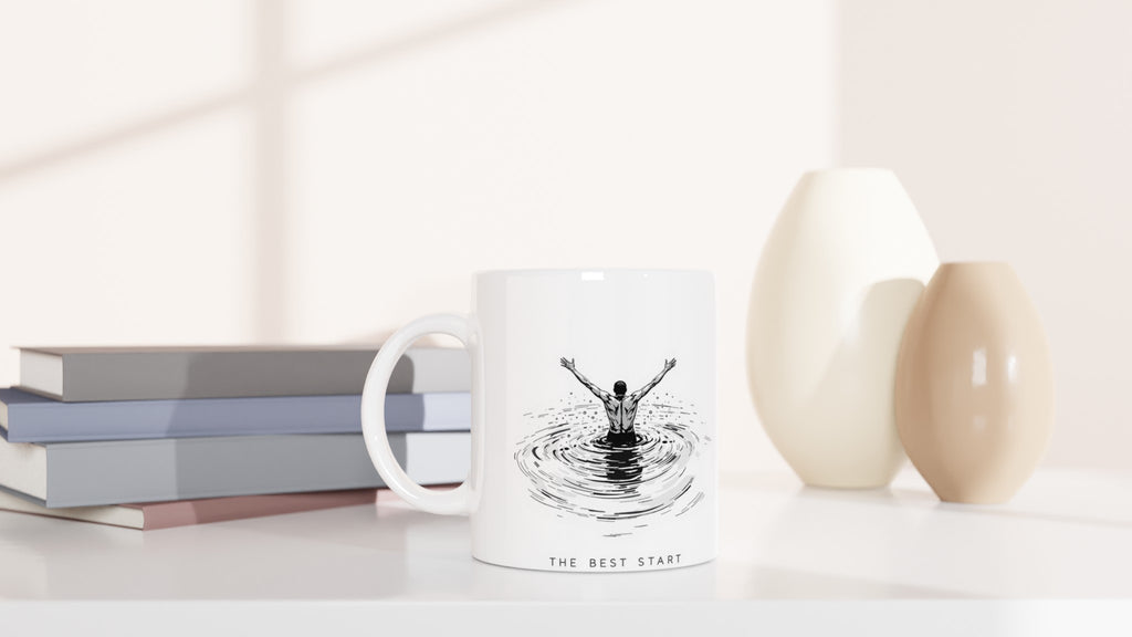 New Year January Cold Sea Mug — detail view | Wild Thread Co