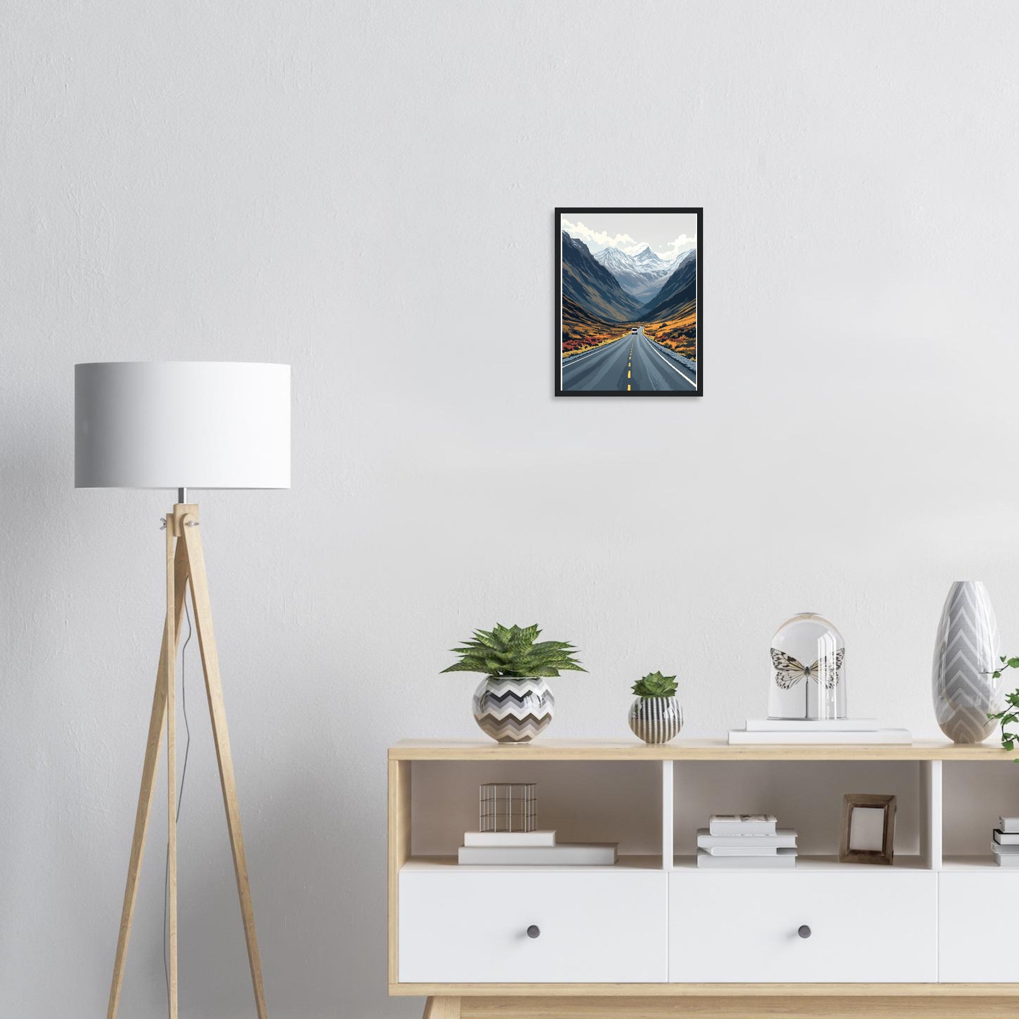 Glencoe Road Framed Art Print — detail view | Wild Thread Co
