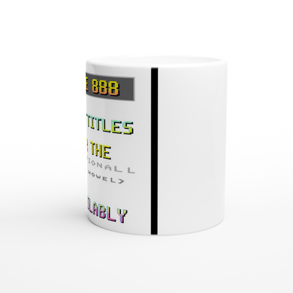 Ceefax Teletext Nostalgia Mug — detail view | Wild Thread Co