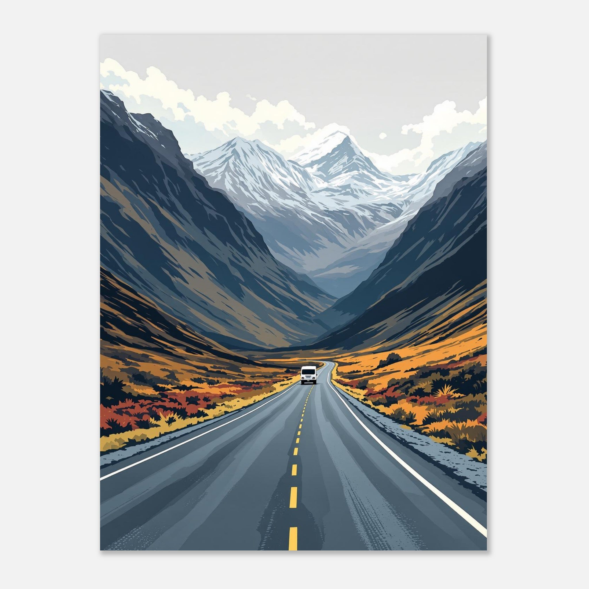 Glencoe Road Art Print Print Material — detail view | Wild Thread Co