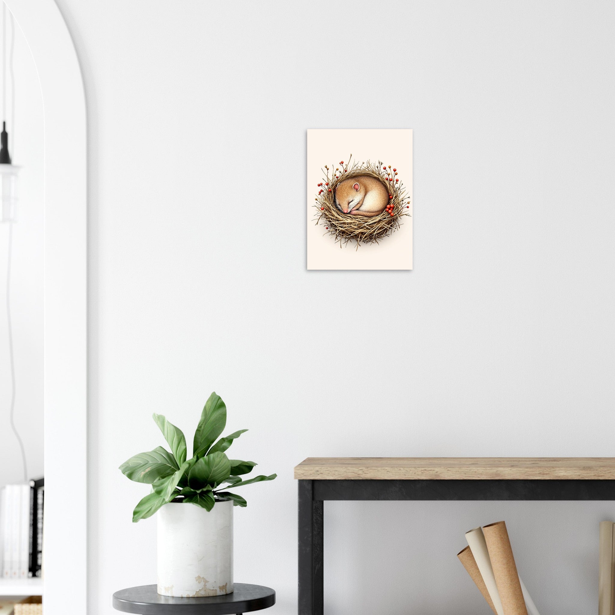 dormouse sleeping — print 280x430mm — Art Print | Wild Thread Co