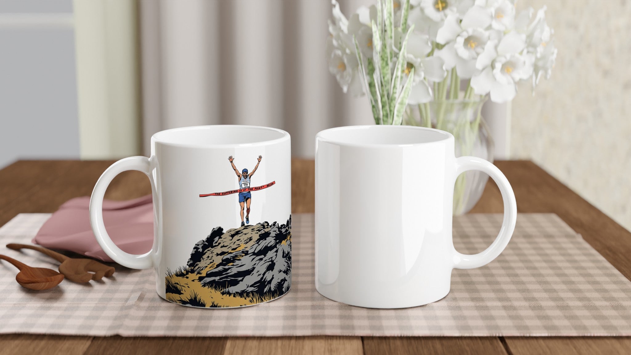 Fell Race Summit Finish Destroyed Mug Coffee Tea Ceramic 11oz — Mug | Wild Thread Co