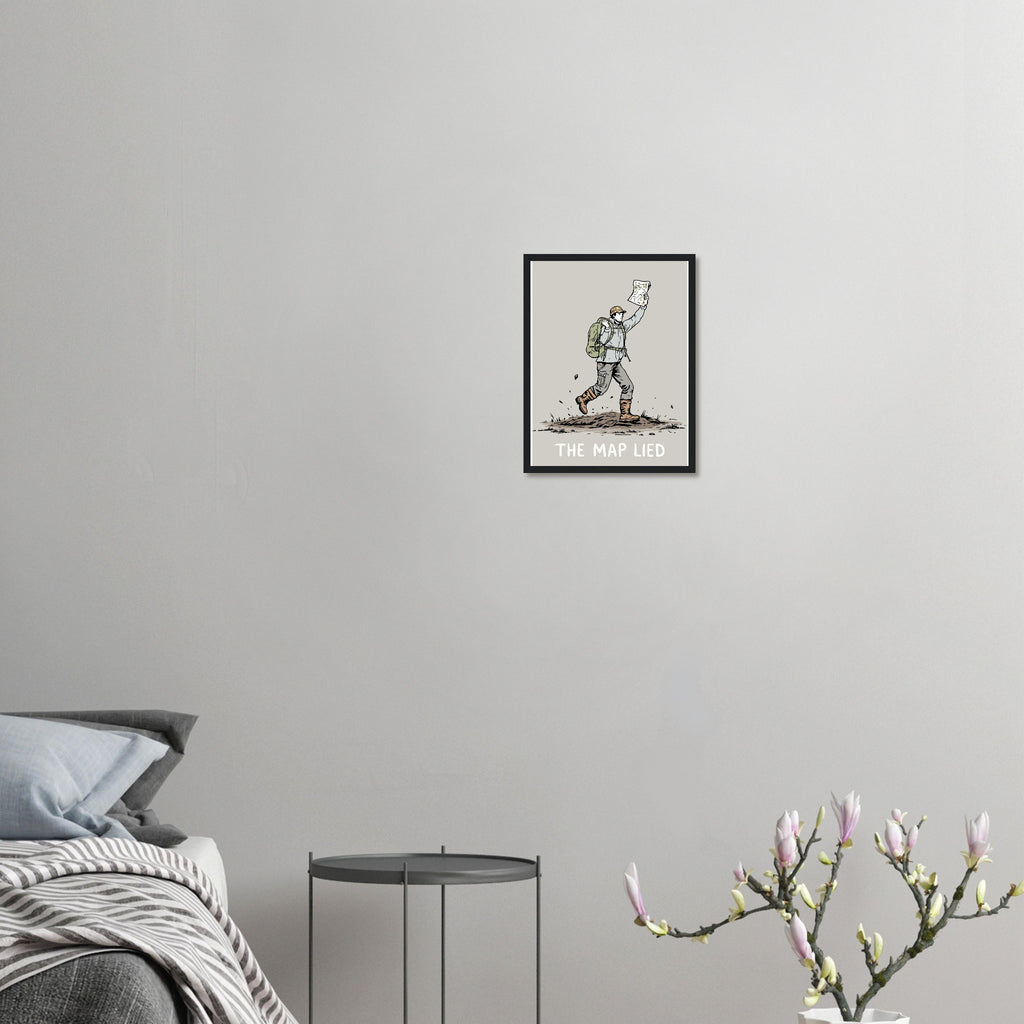 Peat Hag Navigation Boot Sinking Framed Art Print — detail view | Wild Thread Co