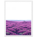 Heather Moor Purple August Framed Art Print — detail view | Wild Thread Co