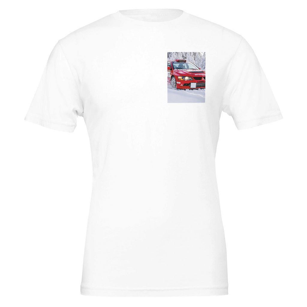 Mitsubishi Evo 6 Tme T-Shirt — detail view | Wild Thread Co
