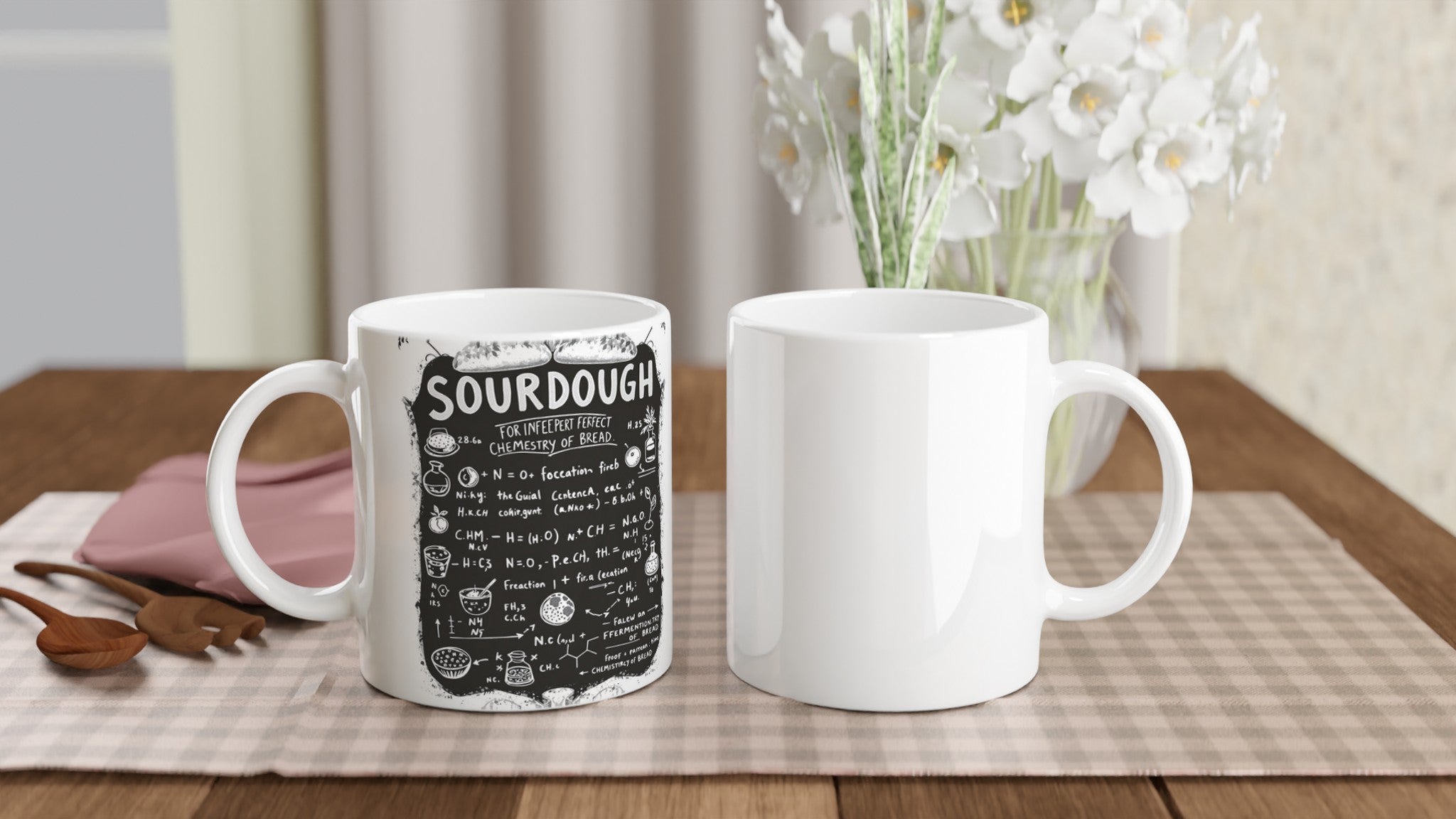 Baker Chemistry Blackboard Mug Coffee Tea Ceramic 11oz — Mug | Wild Thread Co