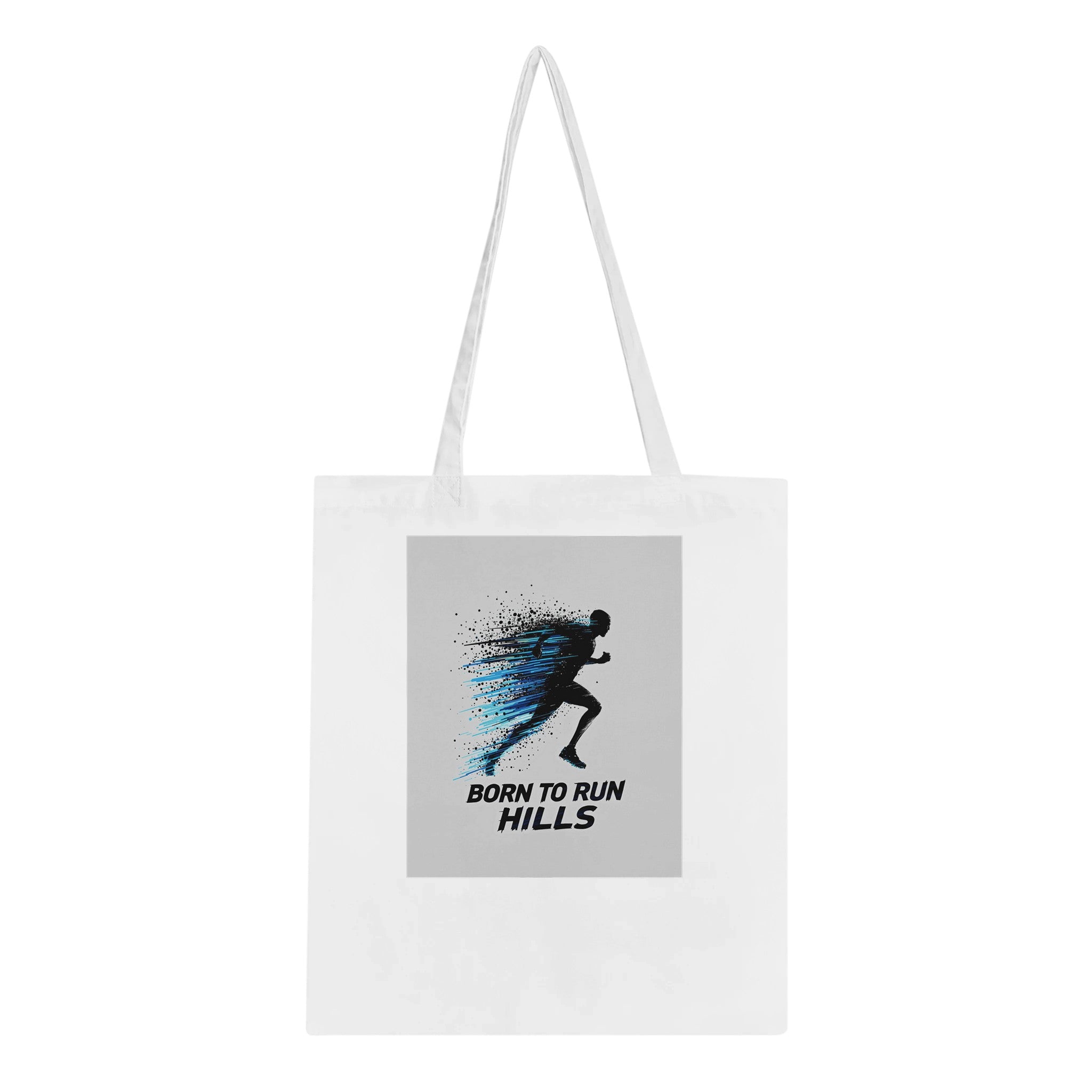 Trail Running Dark Energy Tote Bag Cotton Shopper UK — Tote Bag | Wild Thread Co UK