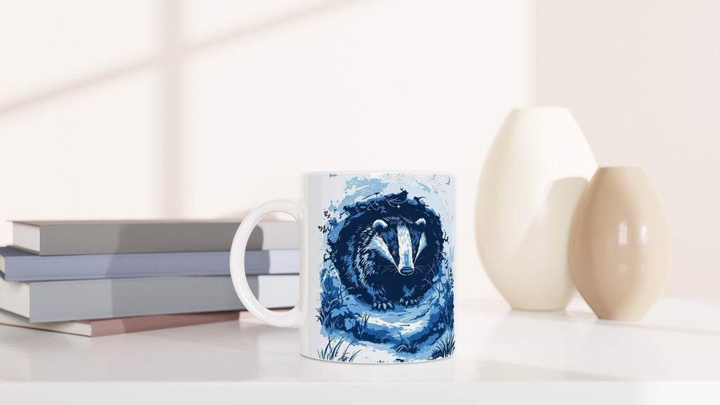badger moonlight Mug Coffee Tea Ceramic 11oz — Mug | Wild Thread Co
