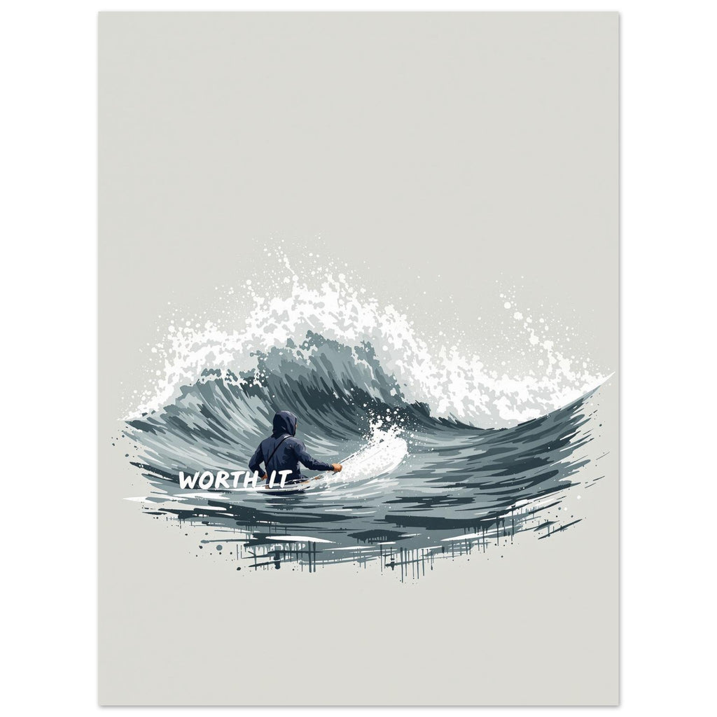 Cold Water Surf Art Print Art Print — detail view | Wild Thread Co