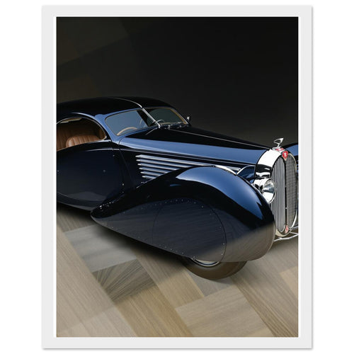Bugatti Type 57 Framed Art Print — detail view | Wild Thread Co
