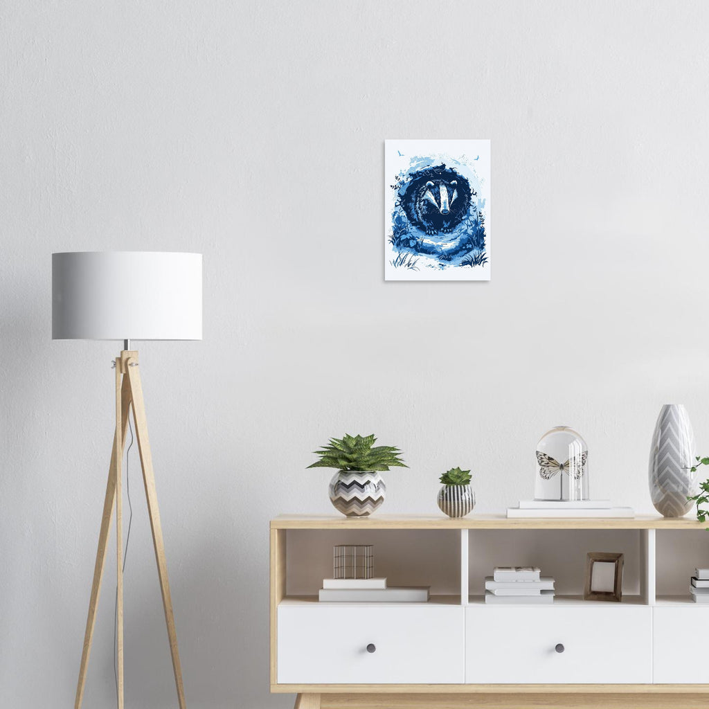 badger moonlight Art Print Poster Wall Art UK — Art Print | Wild Thread Co