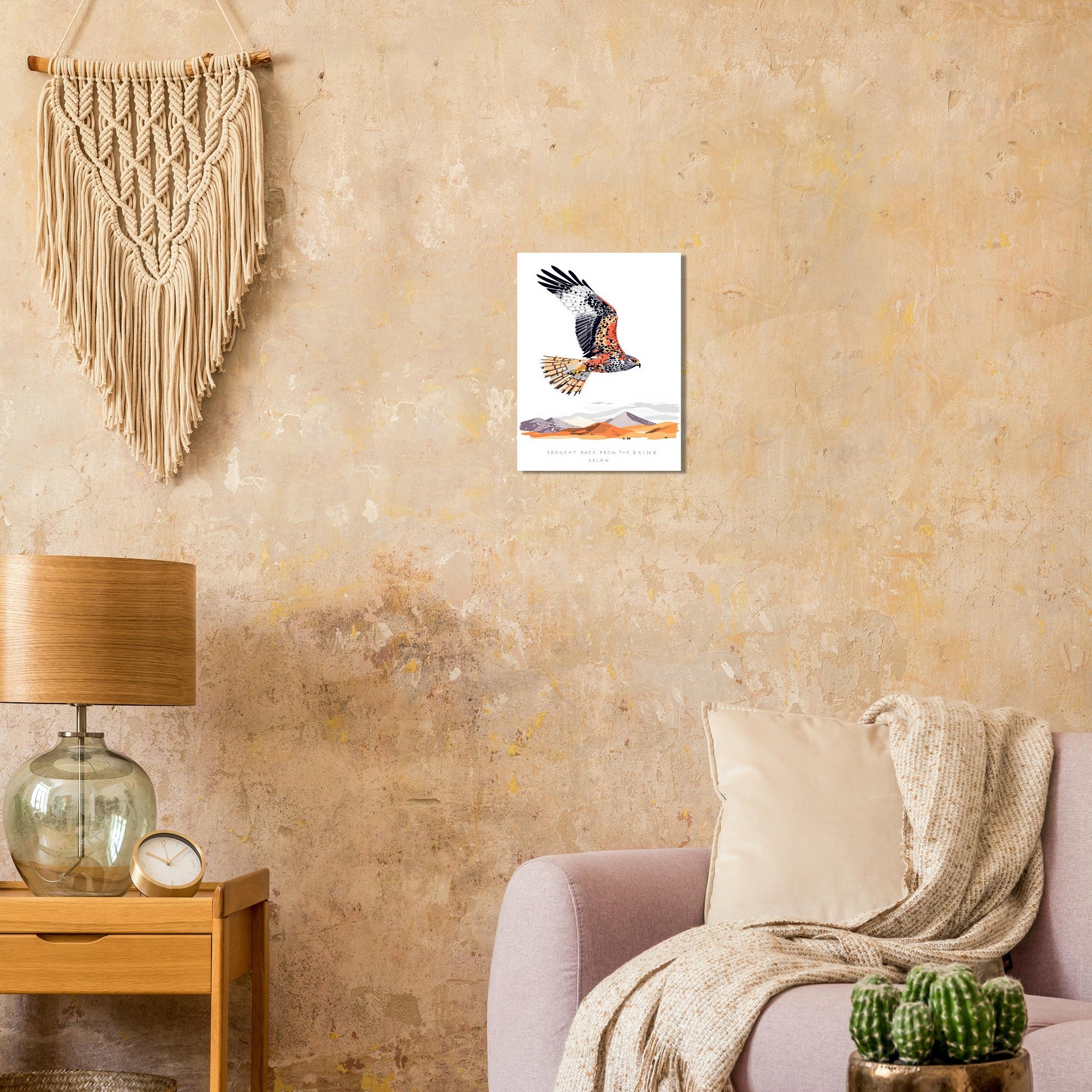 Red Kite Welsh Wildlife A1 Art Print Art Print — detail view | Wild Thread Co