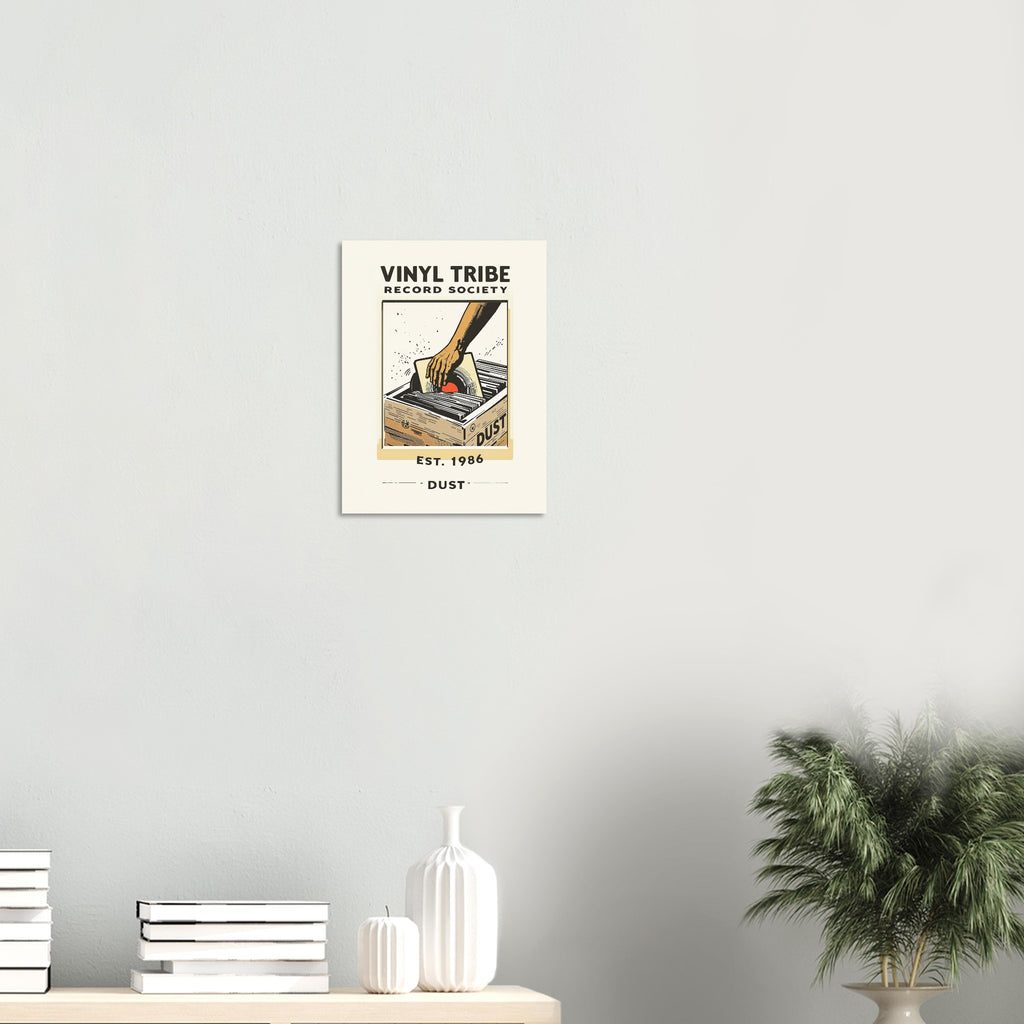 Vinyl Tribe Vintage Travel Poster Art Print — detail view | Wild Thread Co