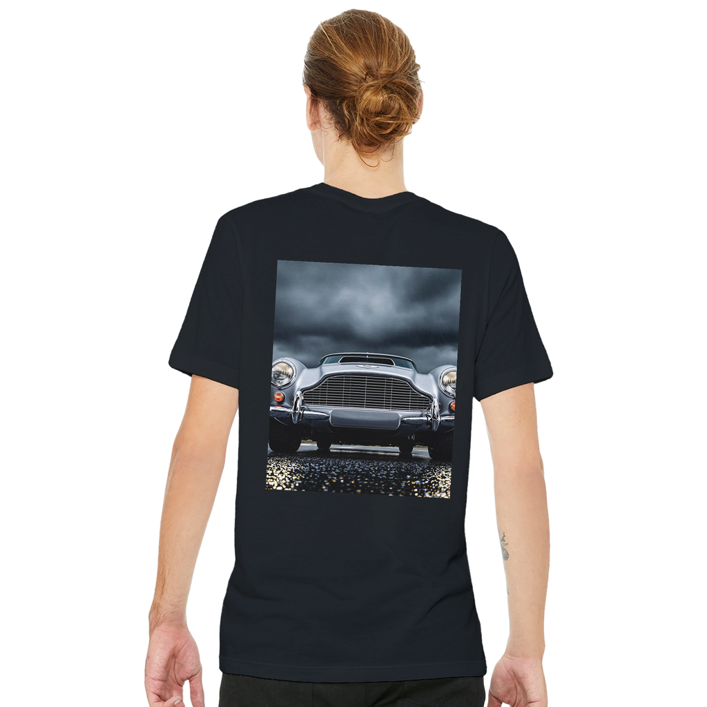 Aston Martin Db5 Silver T-Shirt — detail view | Wild Thread Co