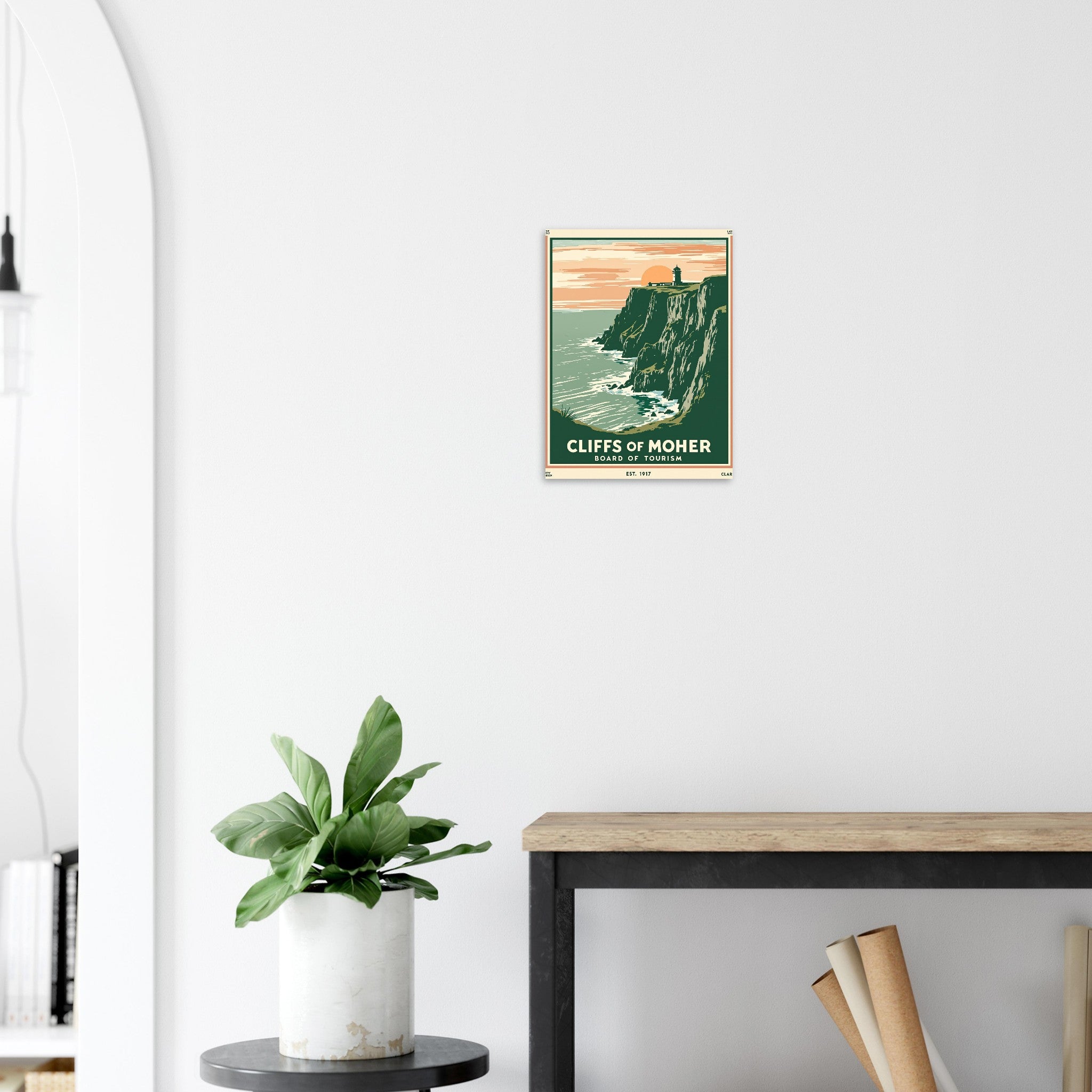 Cliffs Of Moher Vintage Travel Poster — Art Print | Wild Thread Co