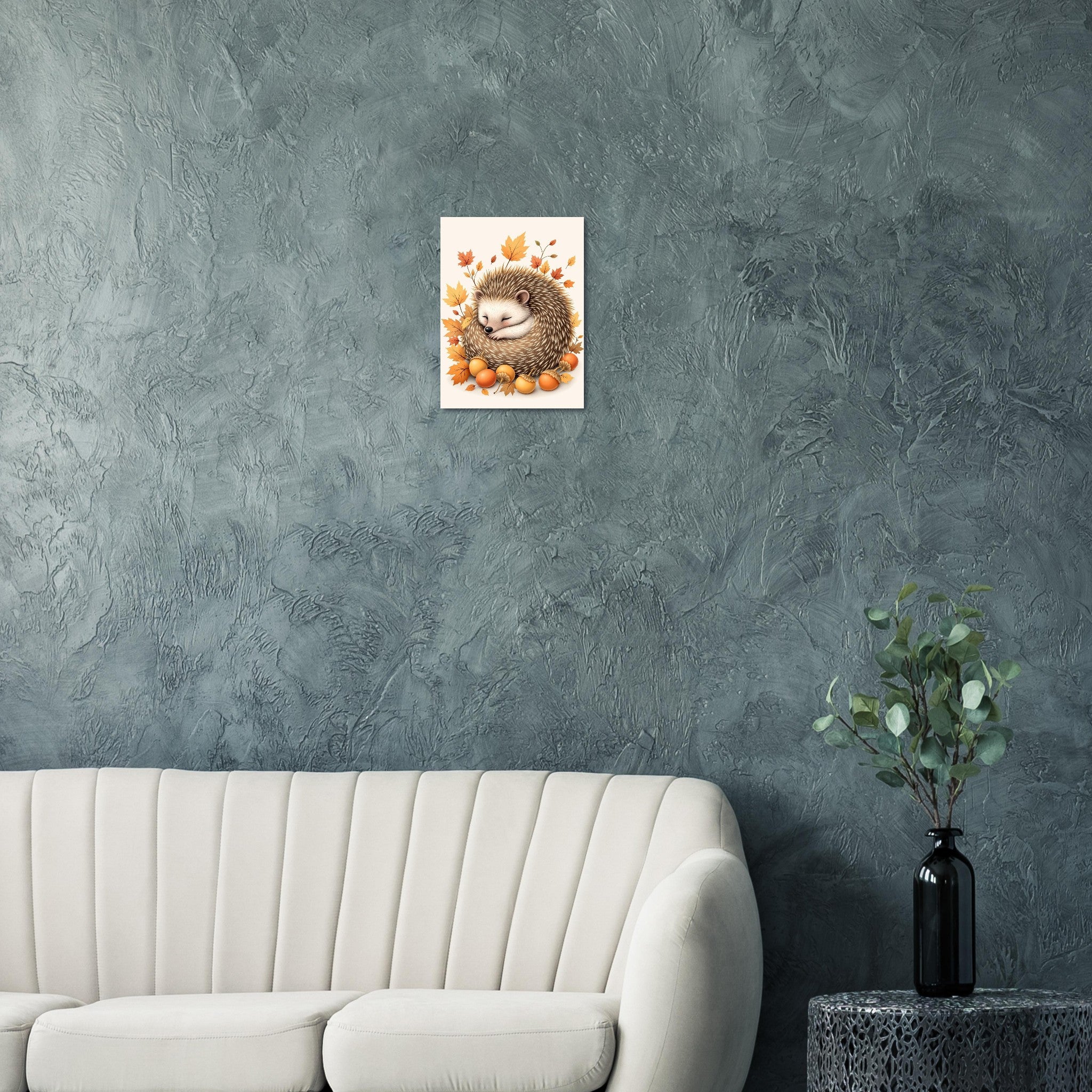 Hedgehog Autumn Art Print Art Print — detail view | Wild Thread Co