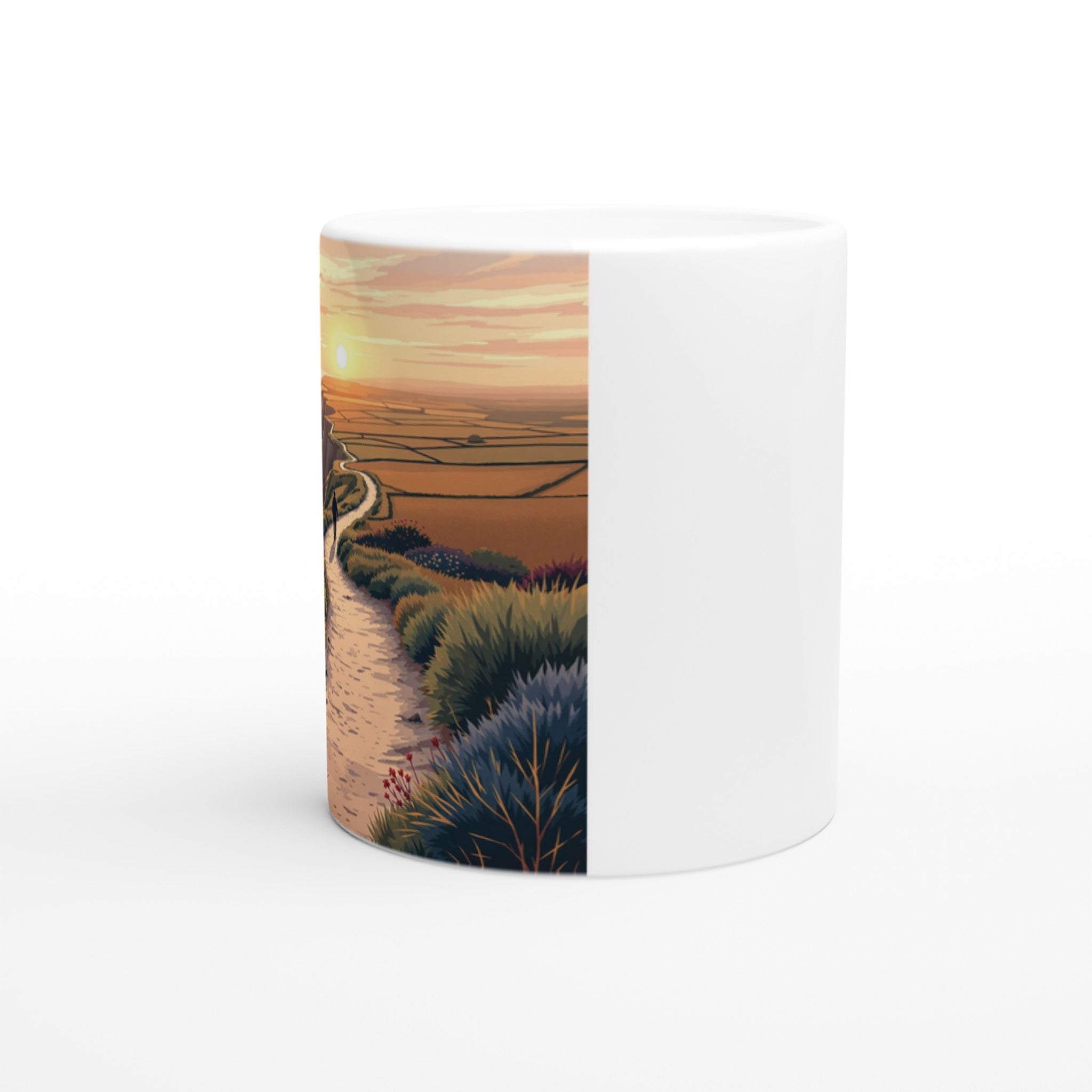 Coastal Path Dawn Solo Walker Mug — detail view | Wild Thread Co
