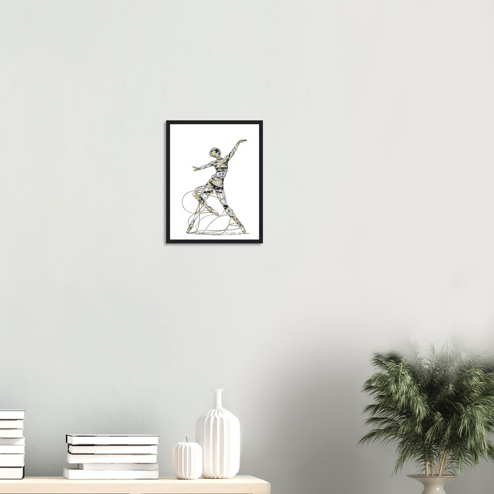 Cassette Tape Dancer Framed Print — Framed Art Print | Wild Thread Co