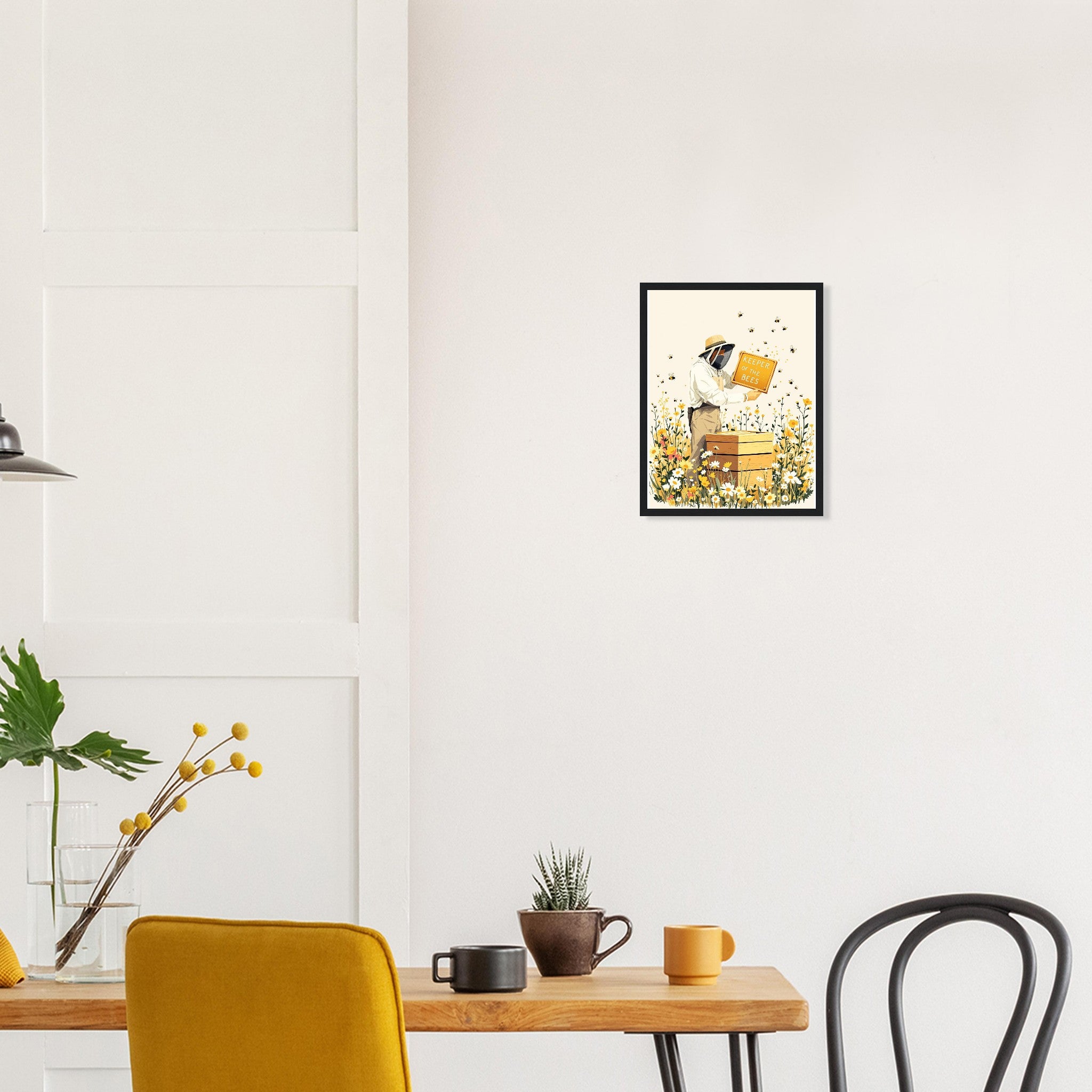 Beekeeper Meadow Hive Framed Print — Framed Art Print | Wild Thread Co
