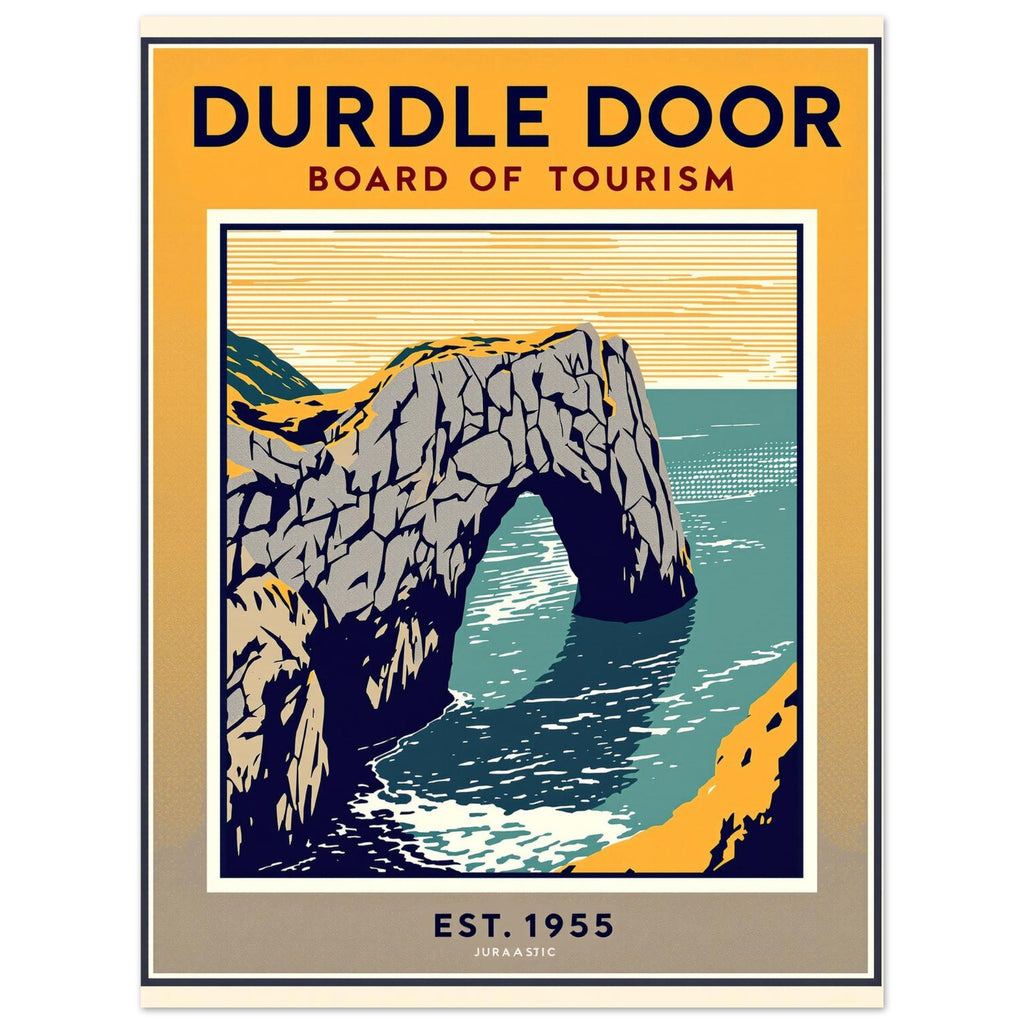 Durdle Door Vintage Travel Poster — Art Print | Wild Thread Co