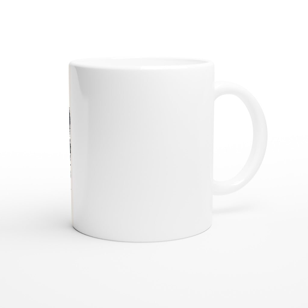 Mountain Hut Supper Fellowship Climbers Mug Coffee Tea Ceramic 11oz UK Gift Mug — detail view | Wild Thread Co