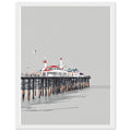 Victorian Seaside Pier Resilience Framed Art Print — detail view | Wild Thread Co