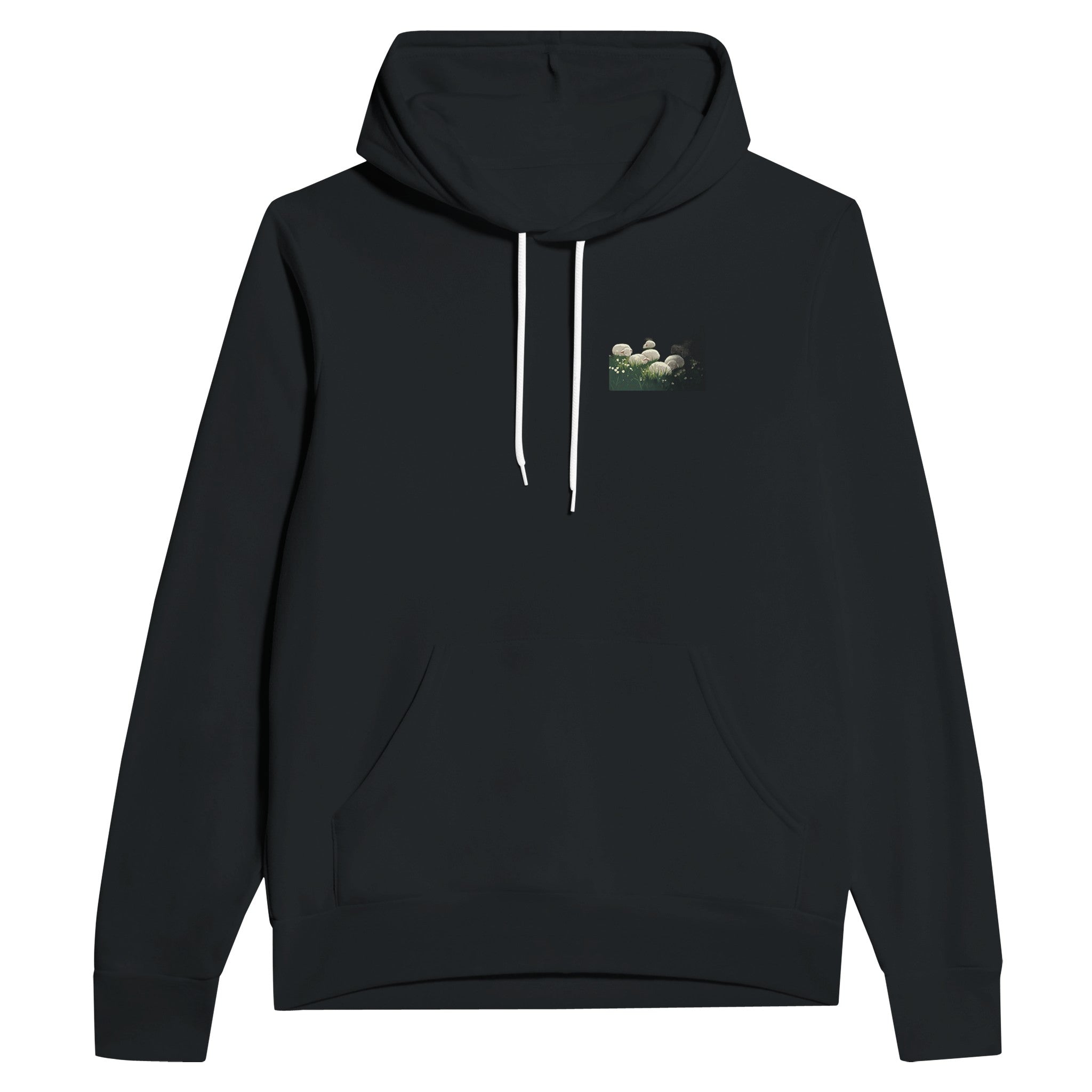 Spring Lambs Field Morning Hoodie — detail view | Wild Thread Co