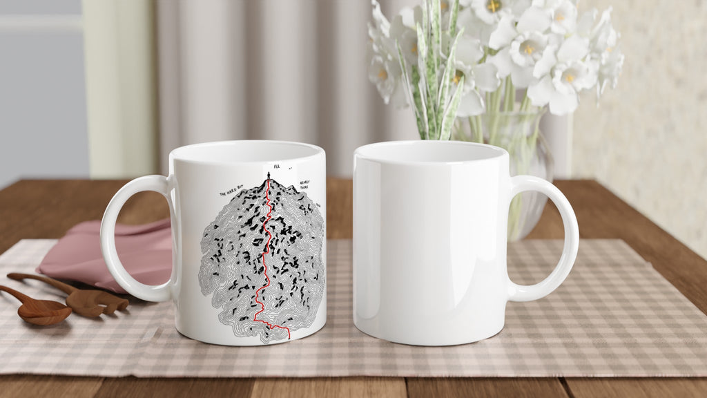 Fell Walking Map Mug Coffee Tea Ceramic 11oz — Mug | Wild Thread Co