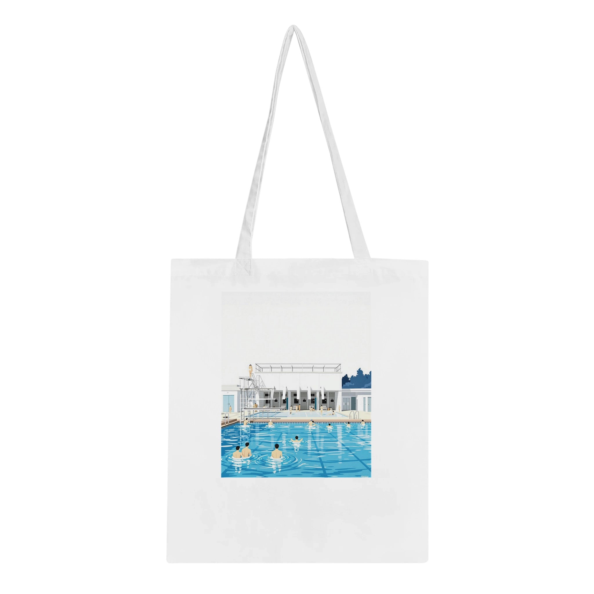 Art Deco Outdoor Lido Pool Tote Bag Cotton Shopper UK — Tote Bag | Wild Thread Co
