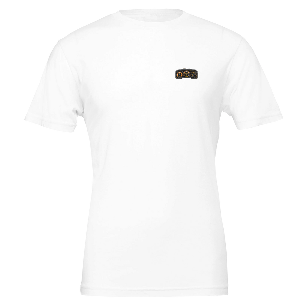 Paramedic Instrument Panel Spoof T-Shirt — detail view | Wild Thread Co