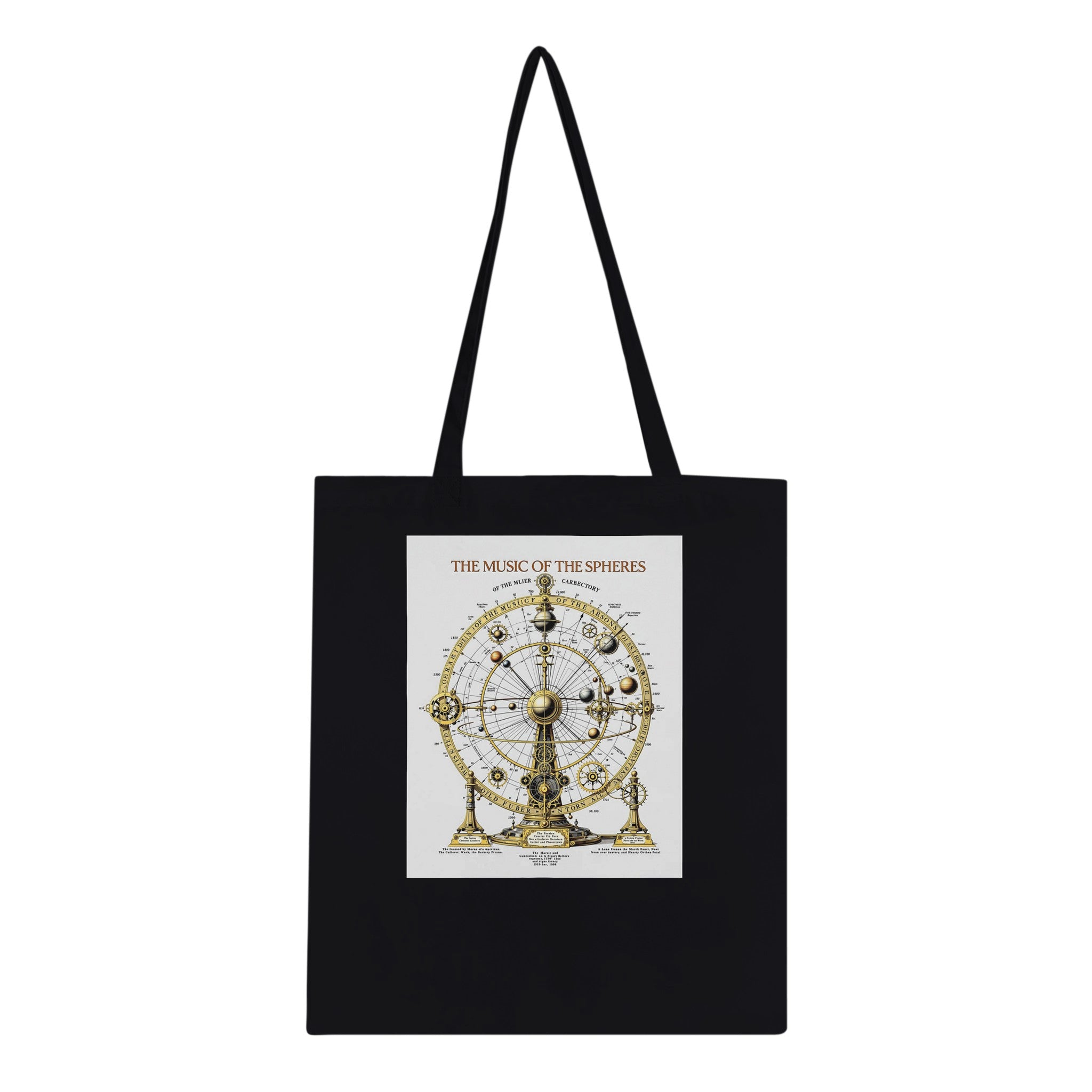 Dark Academia Astronomy Celestial Tote Bag Cotton Shopper UK Tote Bag — detail view | Wild Thread Co