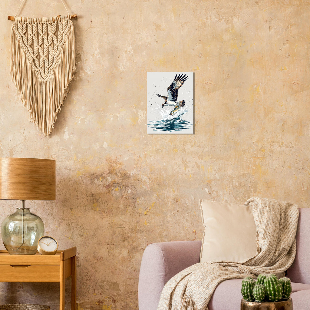 Osprey Fishing A1 Art Print Art Print — detail view | Wild Thread Co