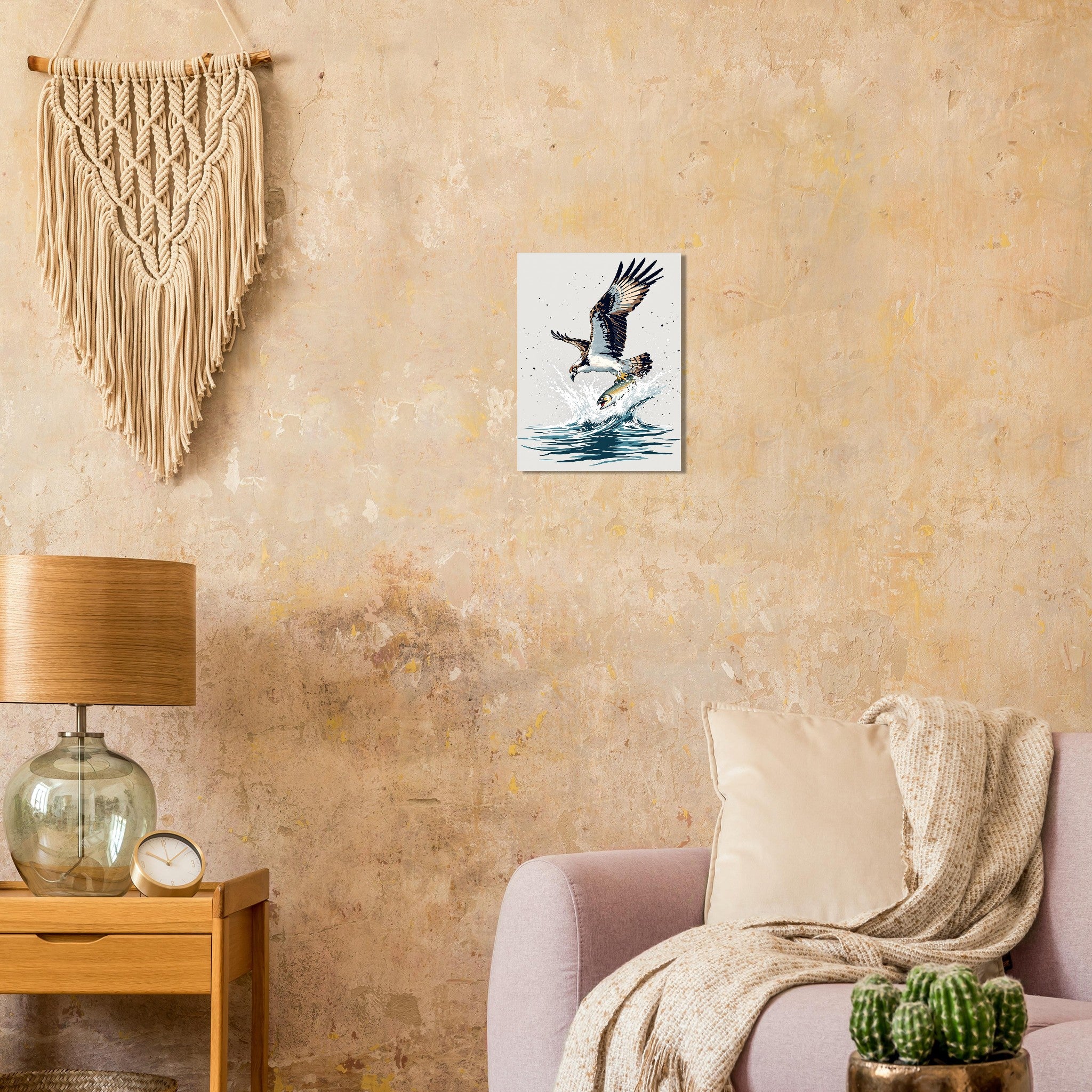 Osprey Fishing A1 Art Print Art Print — detail view | Wild Thread Co
