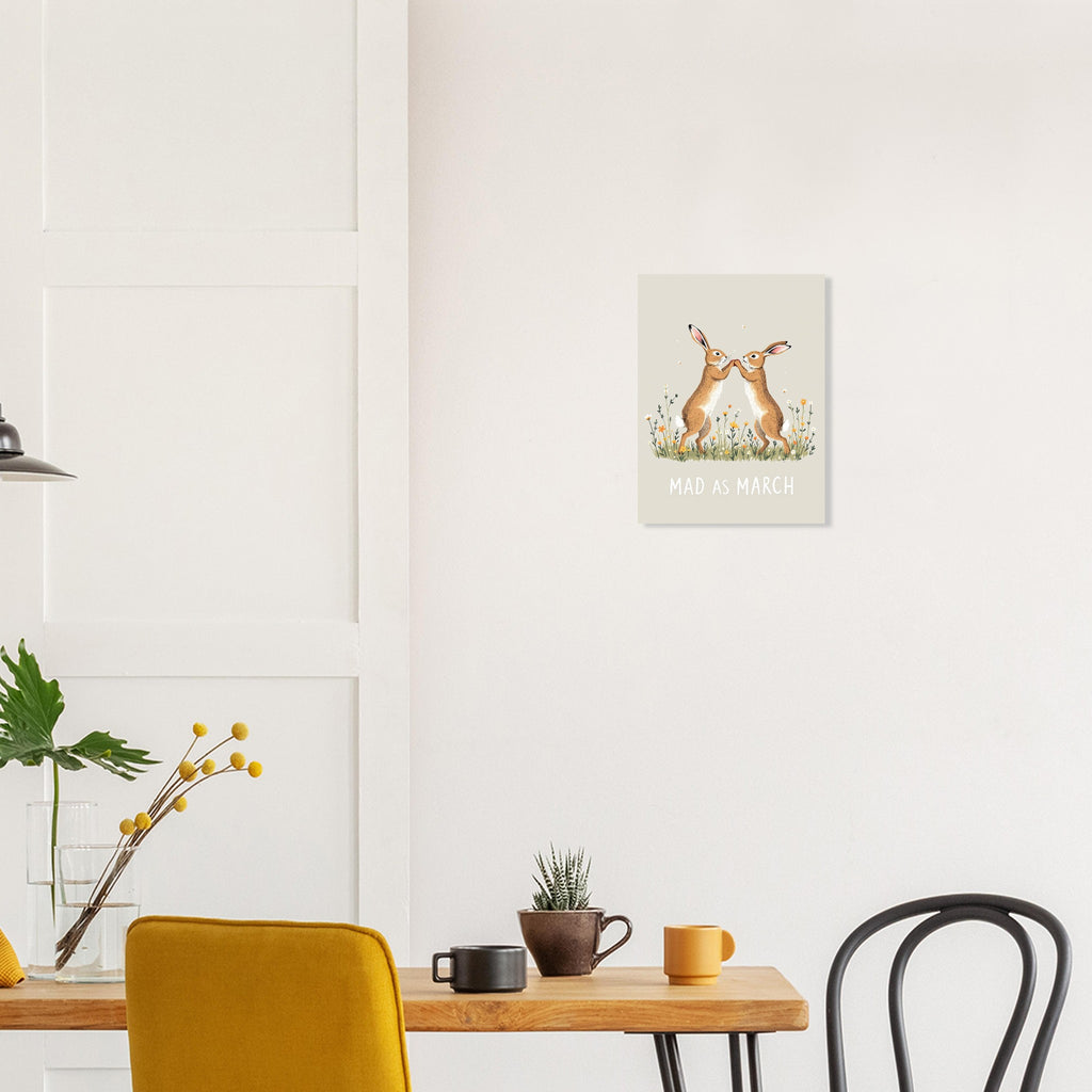 Mad March Hare Boxing Art Print Art Print — detail view | Wild Thread Co