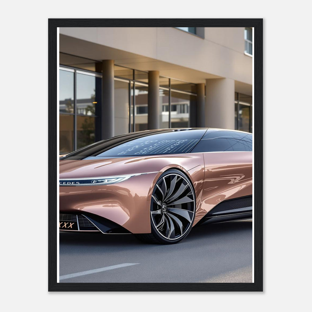 Mercedes Vision Eqxx Framed Art Print — detail view | Wild Thread Co