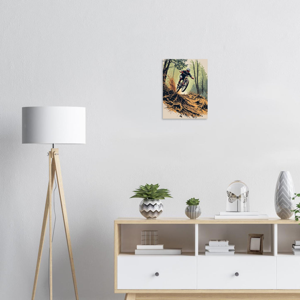 Mountain Bike Trail Descent MTB Gift Art Print — Art Print | Wild Thread Co UK