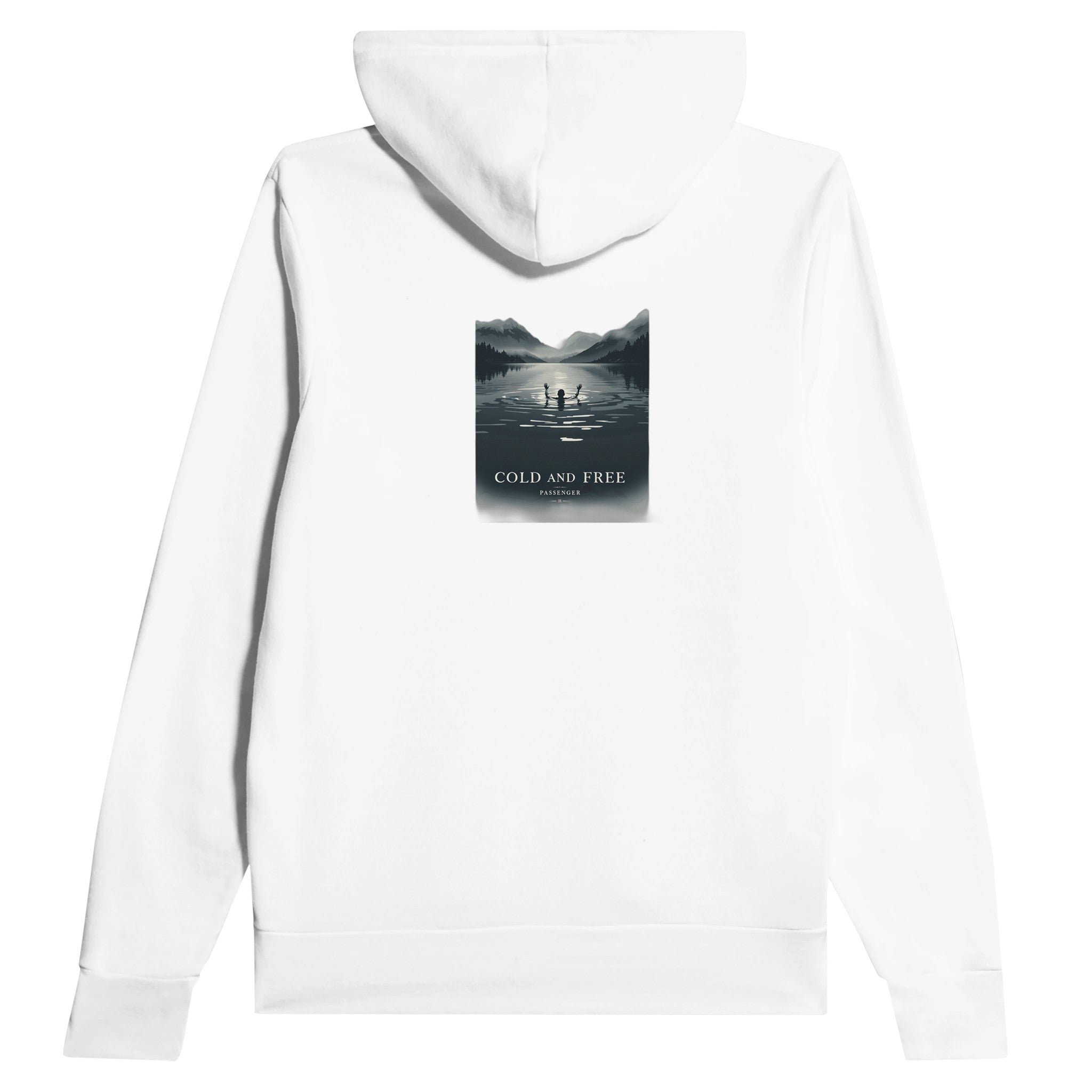 Wild Swimming Loch Hoodie — detail view | Wild Thread Co