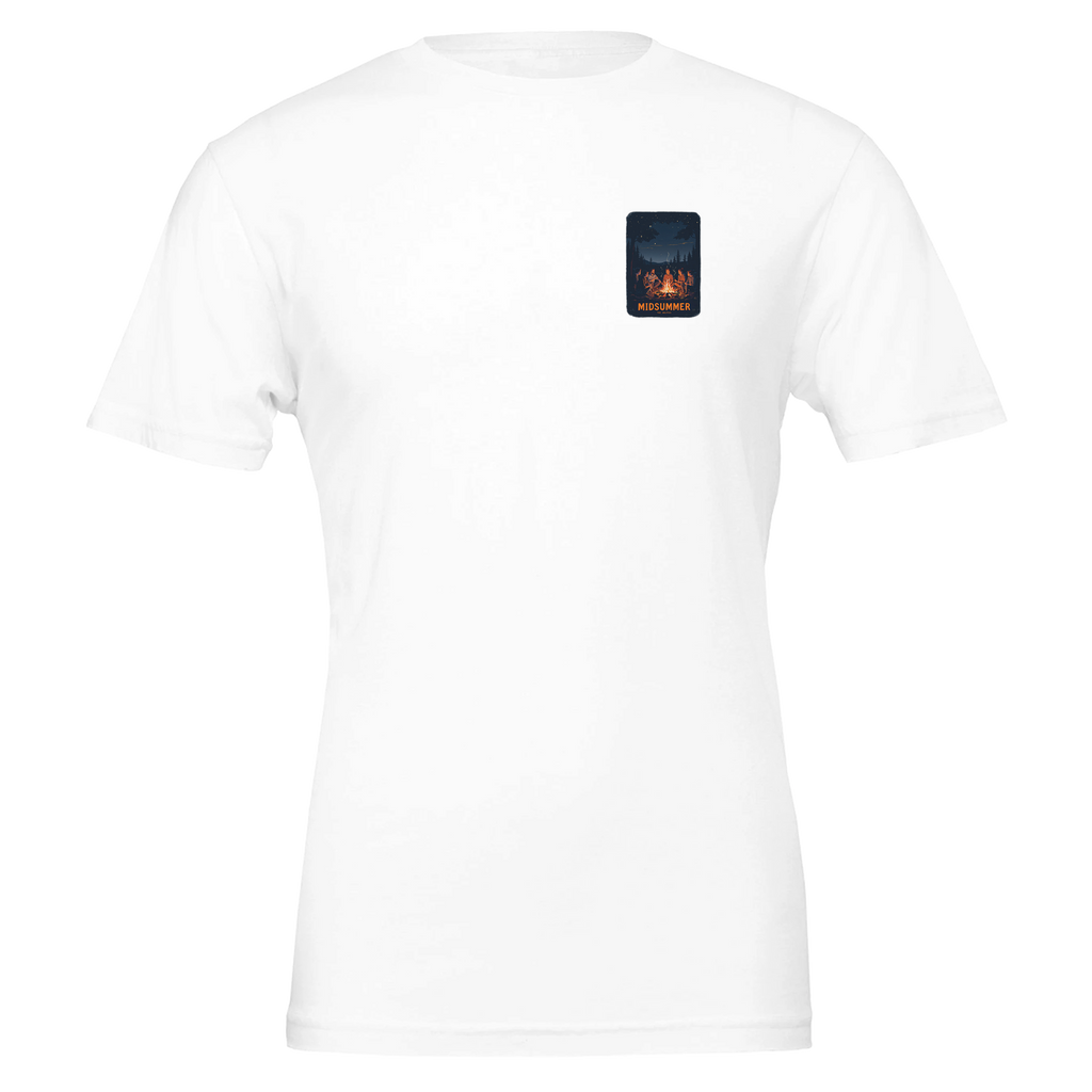 Winter Solstice Campfire Midsummer T-Shirt — detail view | Wild Thread Co