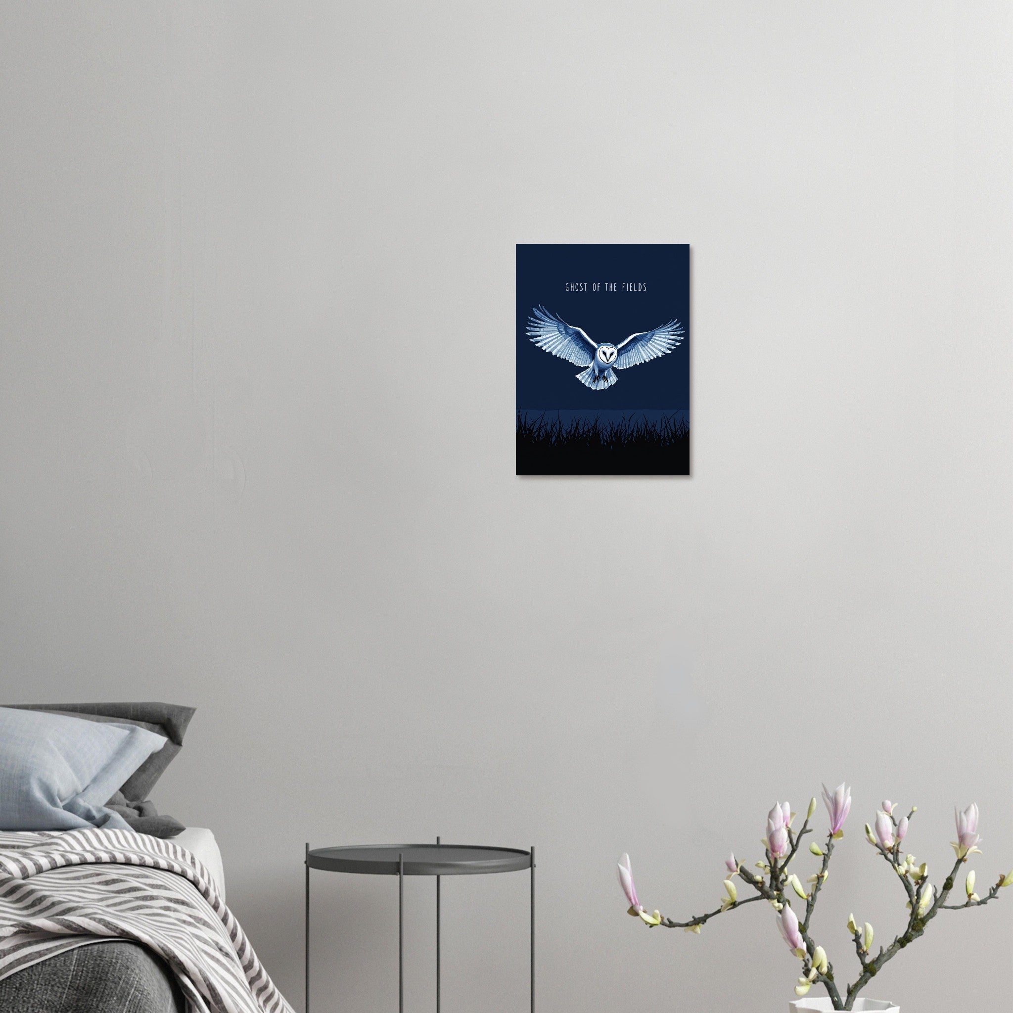 Barn Owl Gift UK Art Print Art Print — detail view | Wild Thread Co