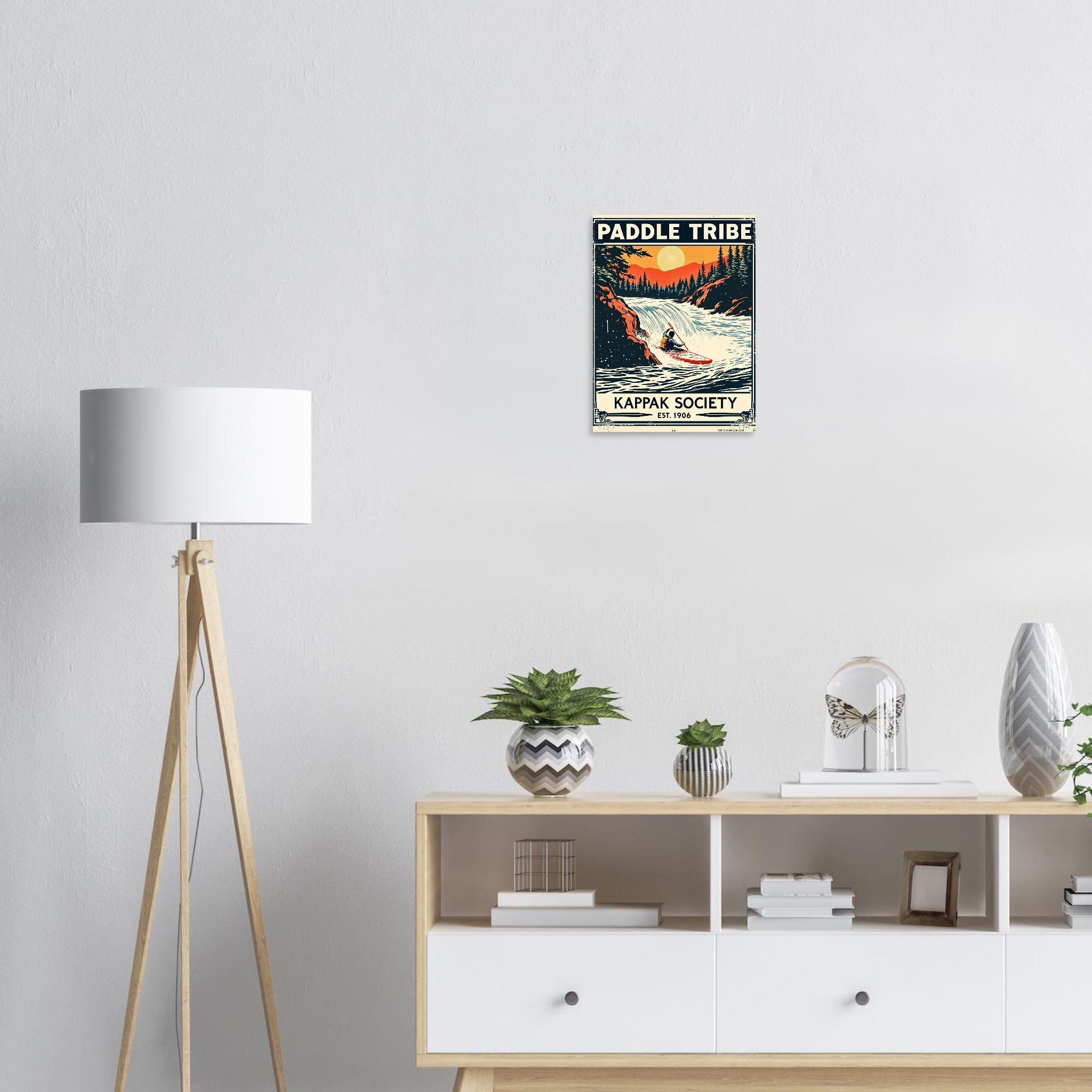 Paddle Tribe Vintage Travel Poster — Art Print | Wild Thread Co UK
