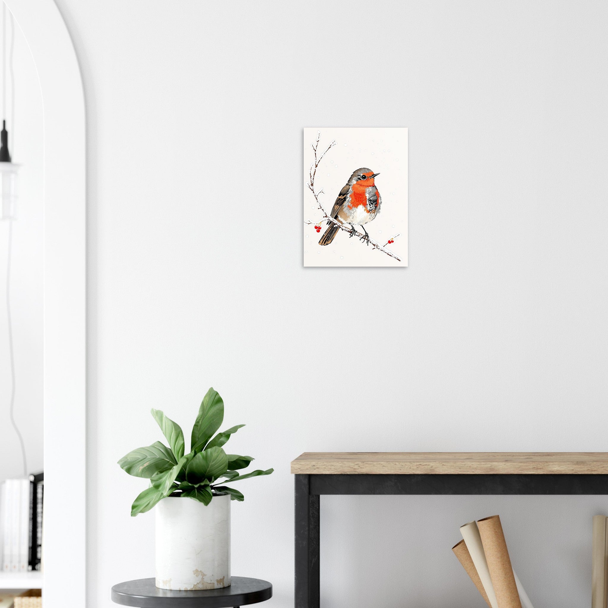 robin redbreast Art Print Art Print — detail view | Wild Thread Co