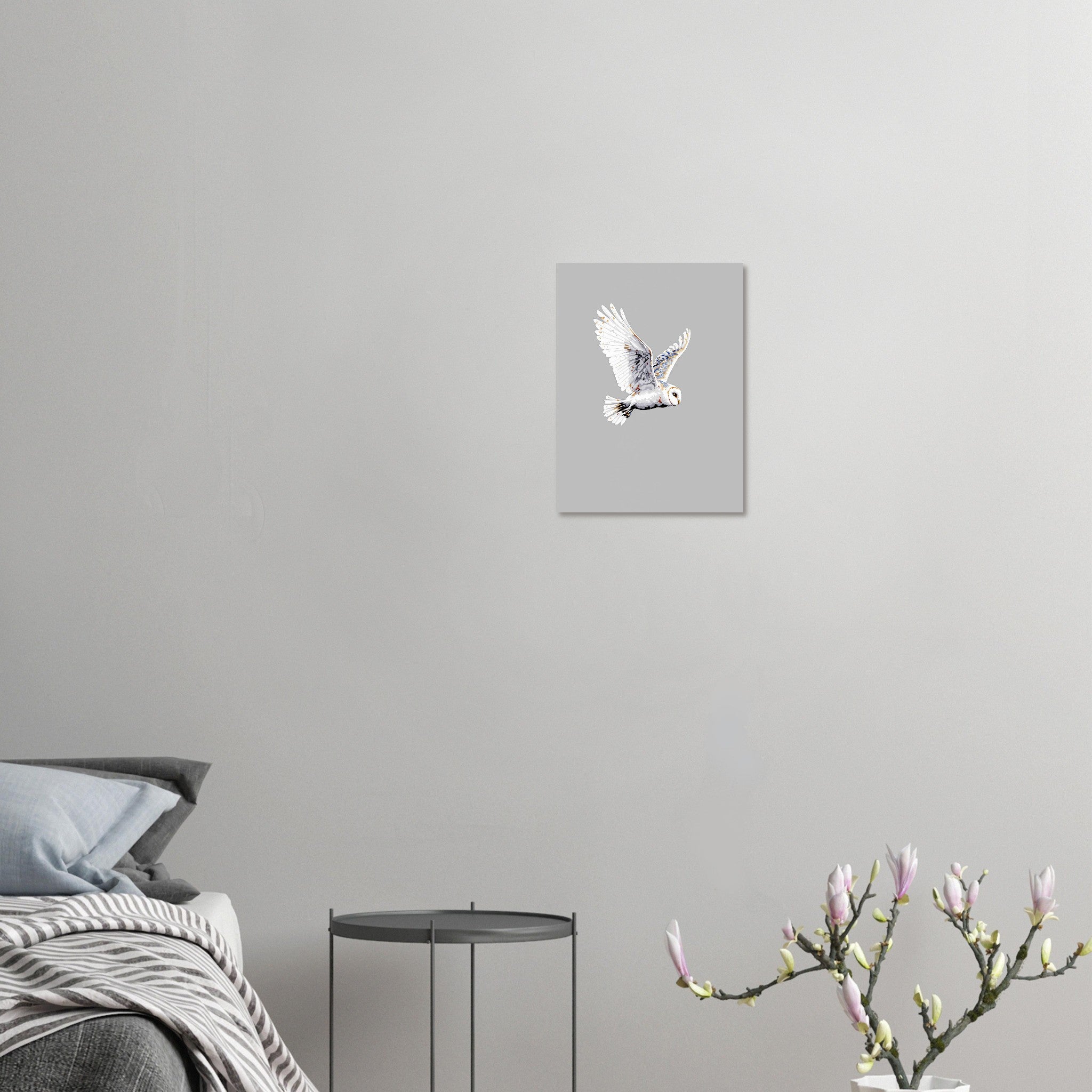 Barn Owl Flight Art Print Poster Wall Art UK — Art Print | Wild Thread Co